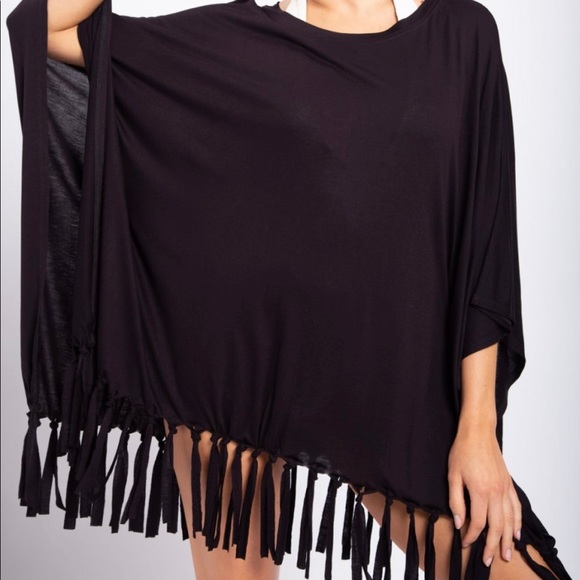 πSALEπ Swim Cover-Up with Fringe